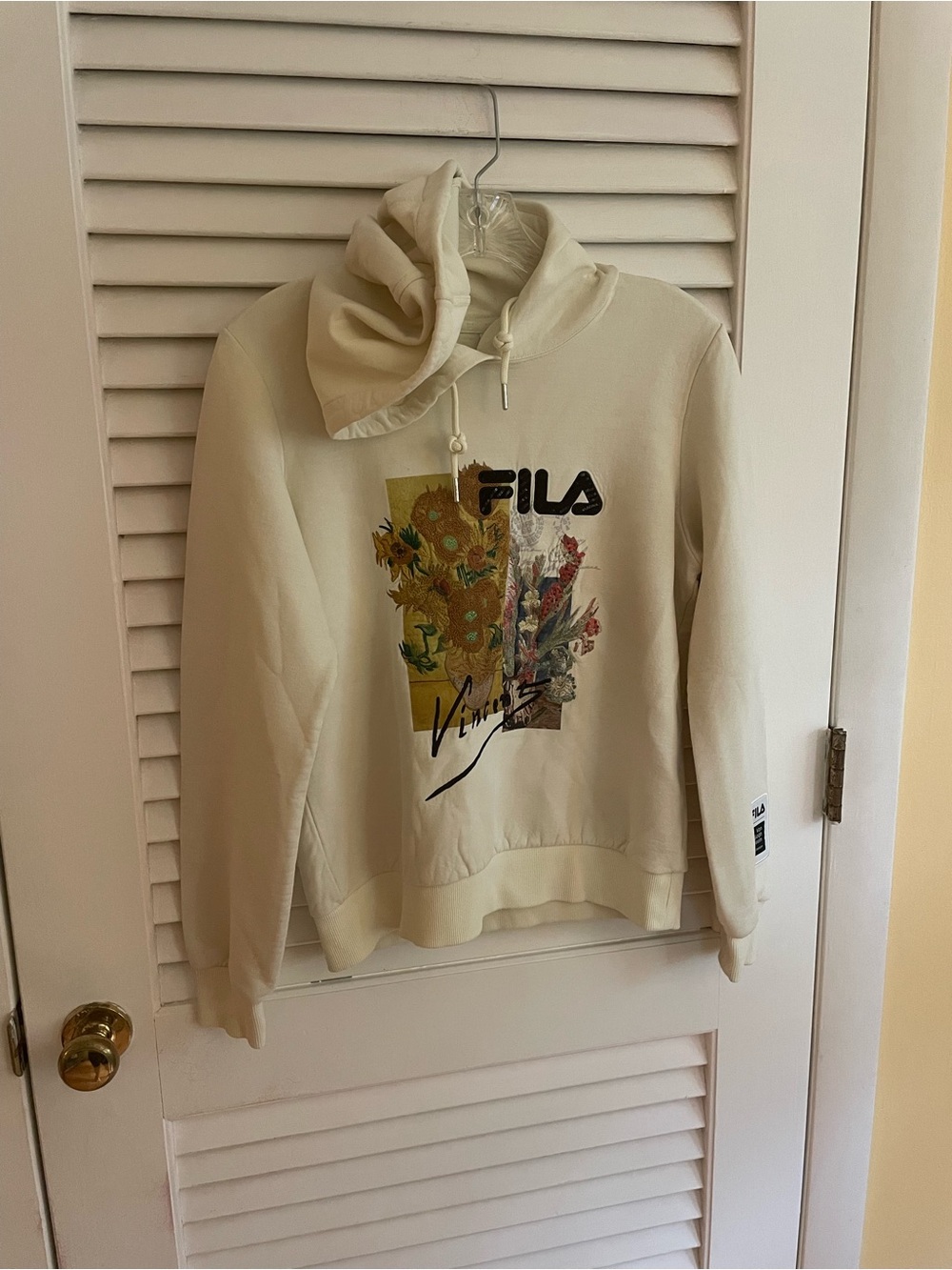 FILA Cream Van Gogh Museum Pullover Hoodie
